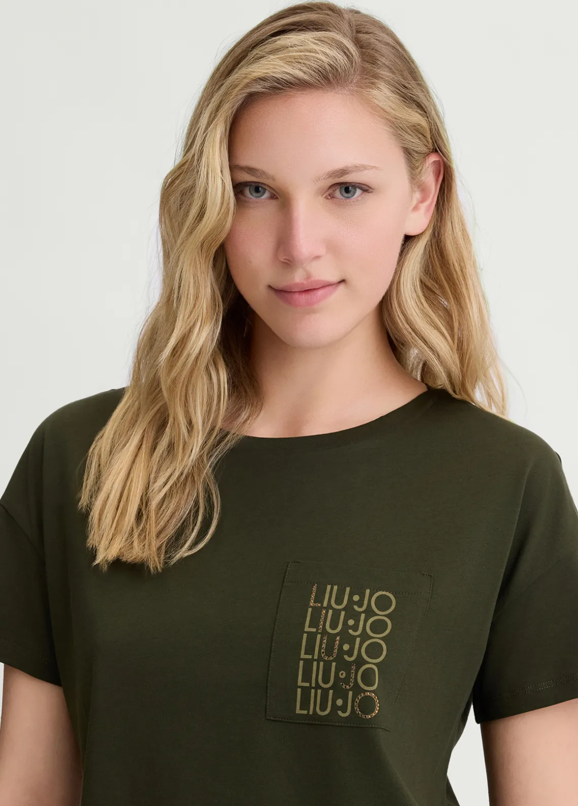 Liu Jo Camiseta con bolsillo-Mujer Moda Baño|Camisetas Y Tops