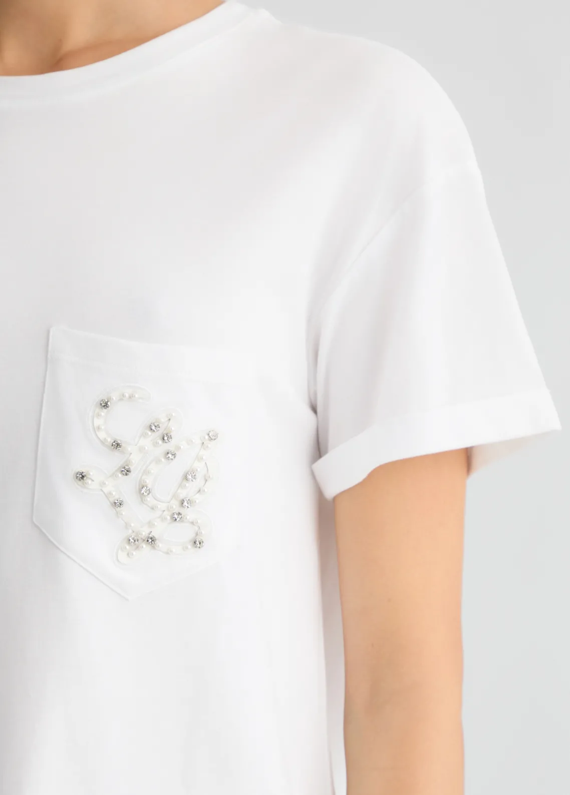 Liu Jo Camiseta con bolsillo-Mujer Camisetas Y Tops