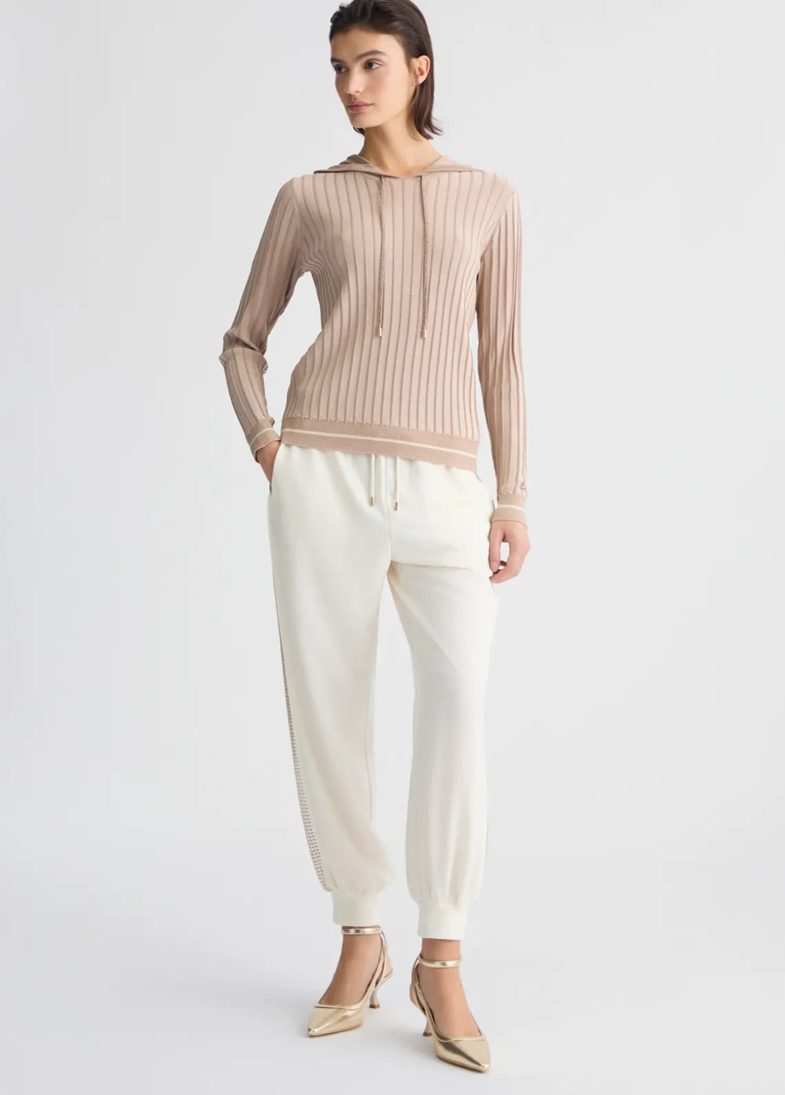 Liu Jo Camiseta con capucha-Mujer Cárdigans Y Jerséis