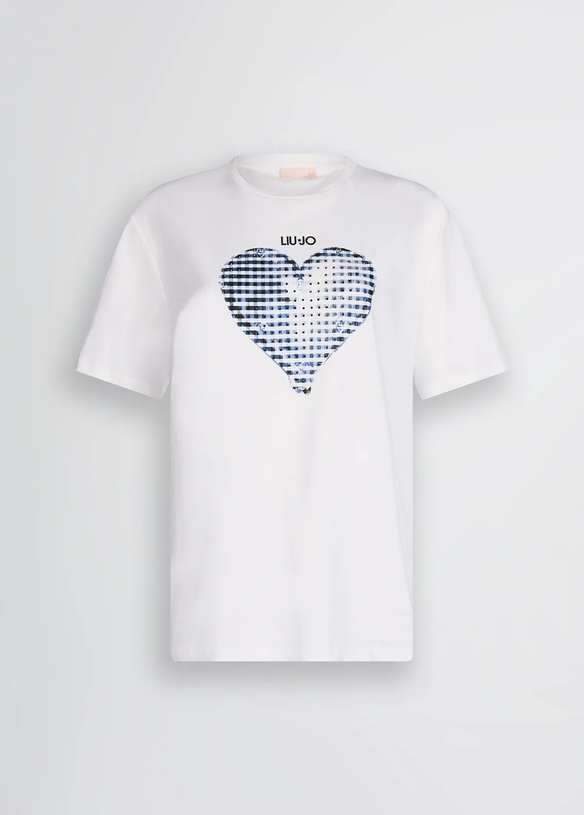 Liu Jo Camiseta con corazón y strass-Mujer Camisetas Y Tops