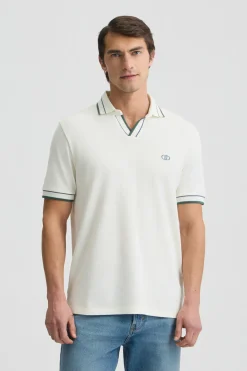 Liu Jo Camiseta con cuello cubano-Hombre Polos Y Camisetas