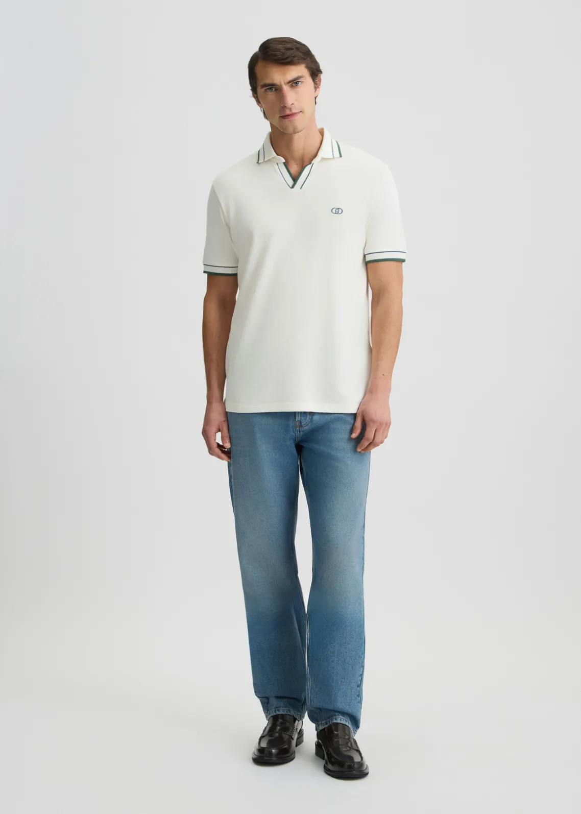 Liu Jo Camiseta con cuello cubano-Hombre Polos Y Camisetas