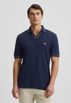 Liu Jo Camiseta con cuello cubano-Hombre Polos Y Camisetas