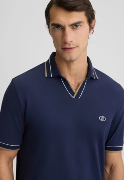Liu Jo Camiseta con cuello cubano-Hombre Polos Y Camisetas