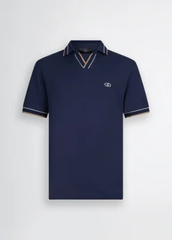 Liu Jo Camiseta con cuello cubano-Hombre Polos Y Camisetas