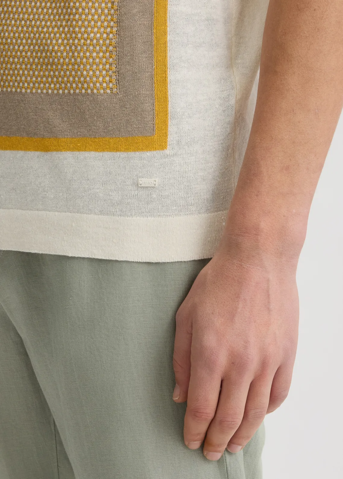 Liu Jo Camiseta con detalle de punto-Hombre Jerséis Y Sudaderas|Polos Y Camisetas