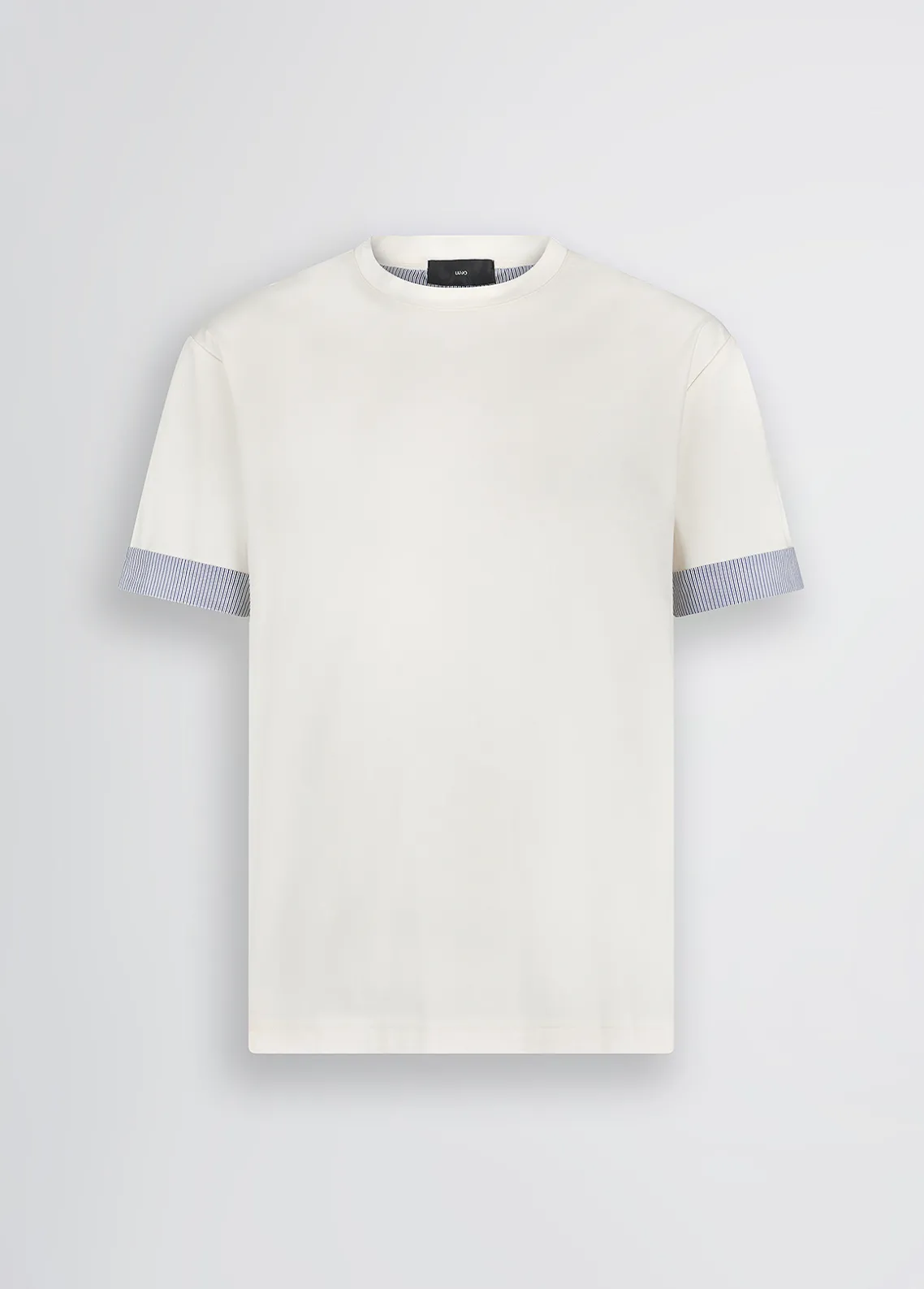 Liu Jo Camiseta con detalles de popelina-Hombre Polos Y Camisetas