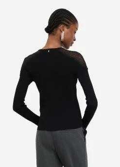 Liu Jo Camiseta con encaje-Mujer Cárdigans Y Jerséis