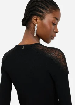 Liu Jo Camiseta con encaje-Mujer Cárdigans Y Jerséis