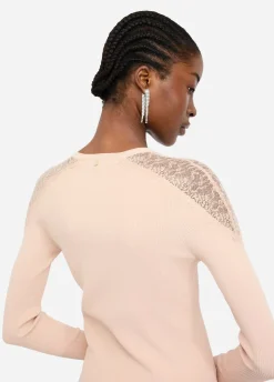 Liu Jo Camiseta con encaje-Mujer Cárdigans Y Jerséis