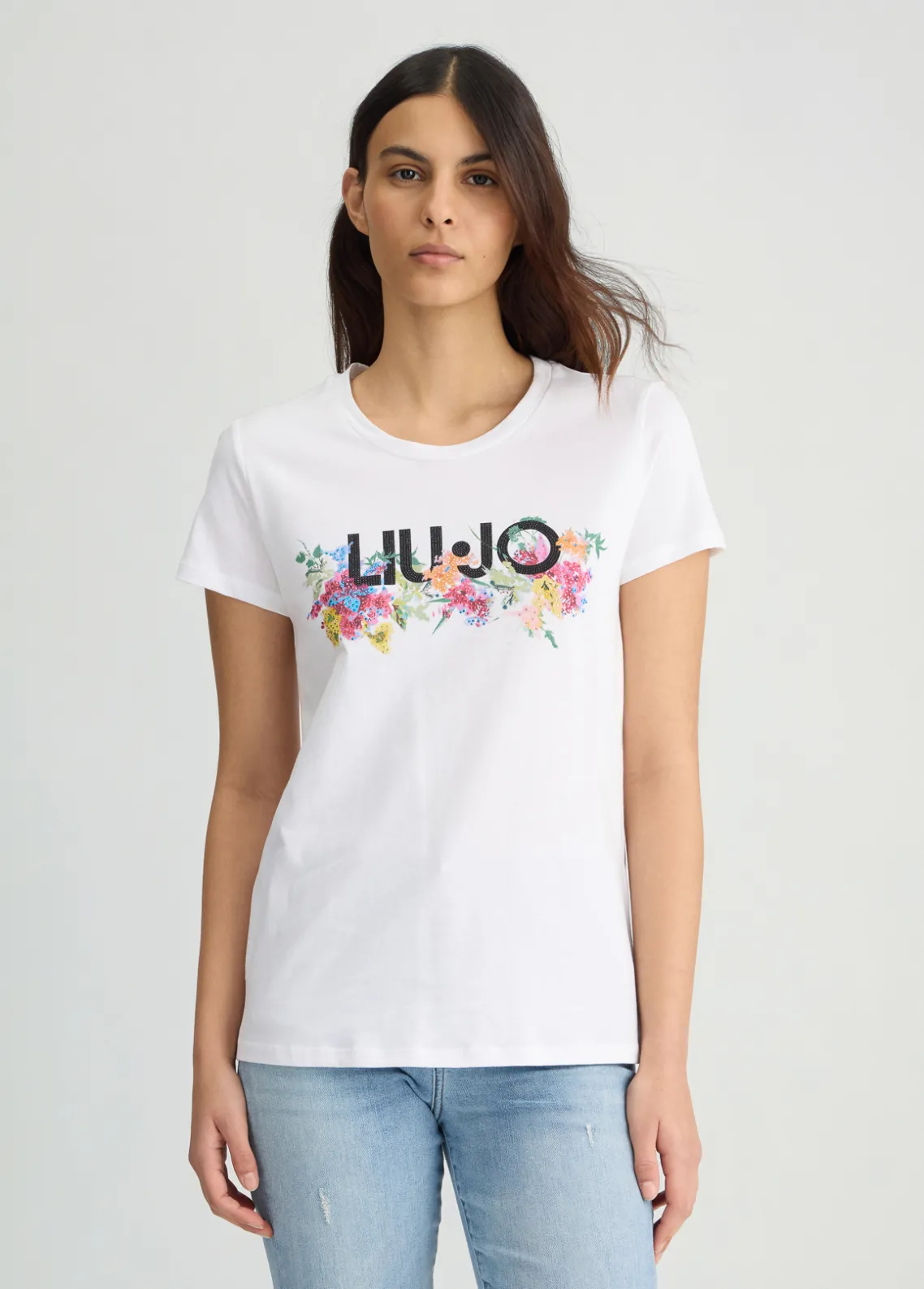 Liu Jo Camiseta con estampado floral-Mujer Camisetas Y Tops