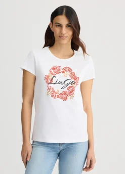 Liu Jo Camiseta con estampado floral-Mujer Camisetas Y Tops