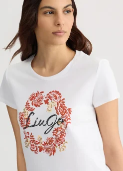 Liu Jo Camiseta con estampado floral-Mujer Camisetas Y Tops
