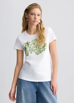 Liu Jo Camiseta con estampado floral-Mujer Camisetas Y Tops