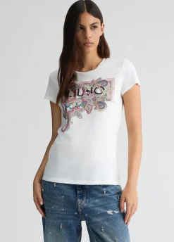 Liu Jo Camiseta con estampado floral-Mujer Camisetas Y Tops