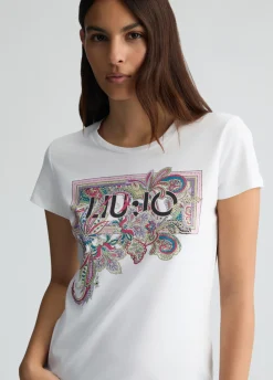 Liu Jo Camiseta con estampado floral-Mujer Camisetas Y Tops