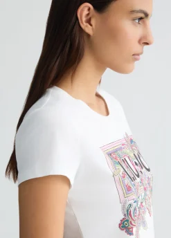 Liu Jo Camiseta con estampado floral-Mujer Camisetas Y Tops