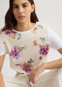 Liu Jo Camiseta con estampado y nudo-Mujer Camisetas Y Tops