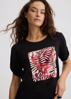 Liu Jo Camiseta con estampado y strass-Mujer Moda Baño|Camisetas Y Tops