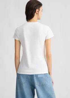 Liu Jo Camiseta con estampado y strass-Mujer Camisetas Y Tops