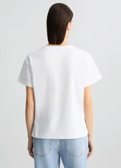 Liu Jo Camiseta con estampado y strass-Mujer Moda Baño|Camisetas Y Tops