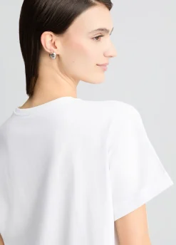 Liu Jo Camiseta con estampado y strass-Mujer Moda Baño|Camisetas Y Tops