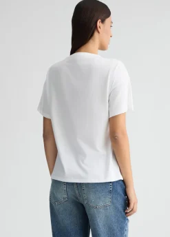 Liu Jo Camiseta con estampado y strass-Mujer Camisetas Y Tops