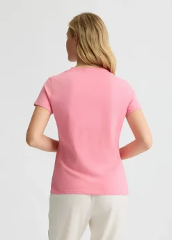 Liu Jo Camiseta con estampado y strass-Mujer Ropa Deportiva|Camisetas Y Tops