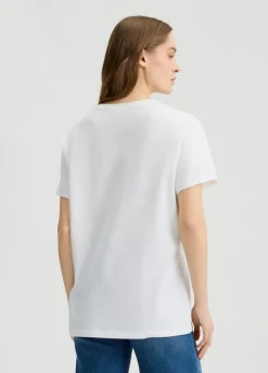 Liu Jo Camiseta con estampado y strass-Mujer Camisetas Y Tops