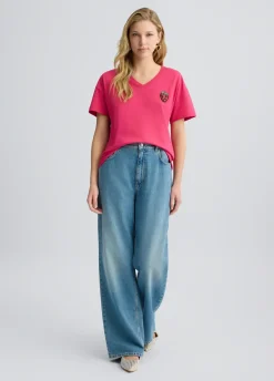 Liu Jo Camiseta con fresa-Mujer Camisetas Y Tops