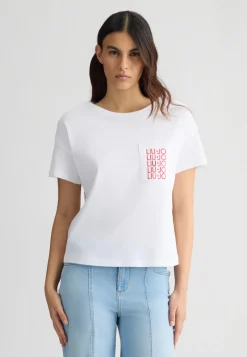 Liu Jo Camiseta con logotipo-Mujer Moda Baño|Camisetas Y Tops