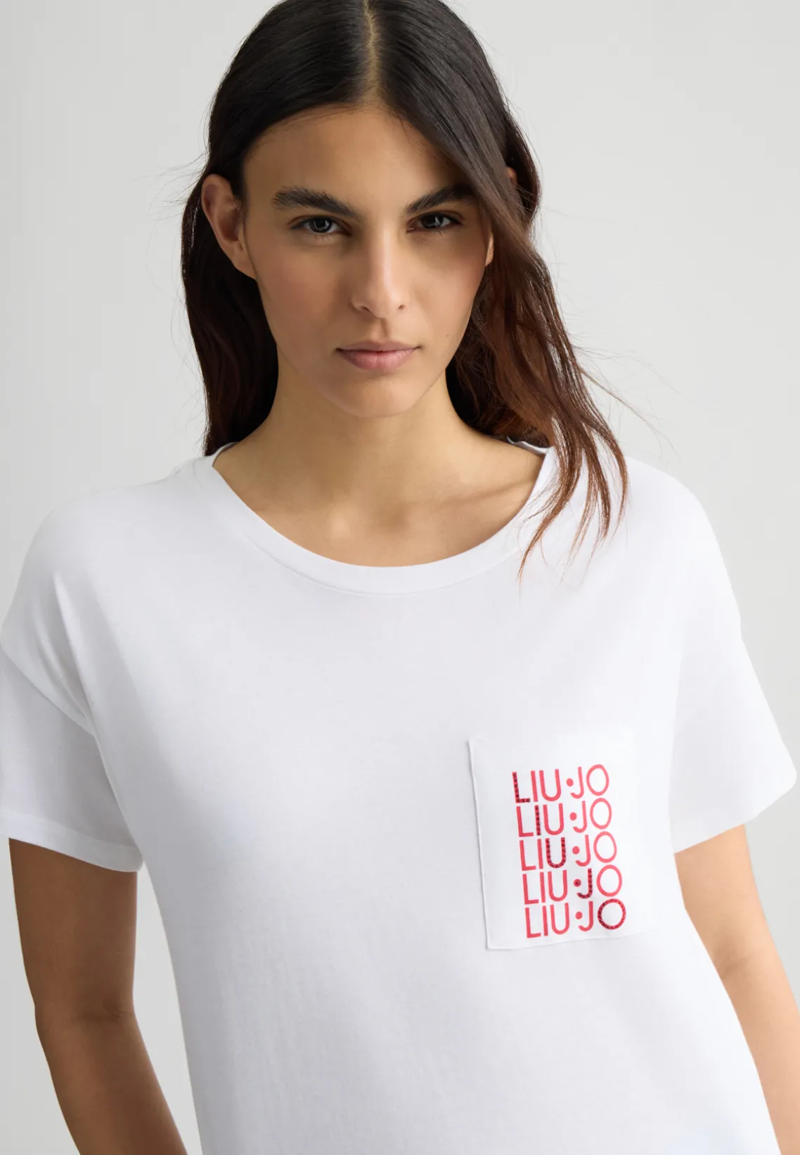 Liu Jo Camiseta con logotipo-Mujer Moda Baño|Camisetas Y Tops