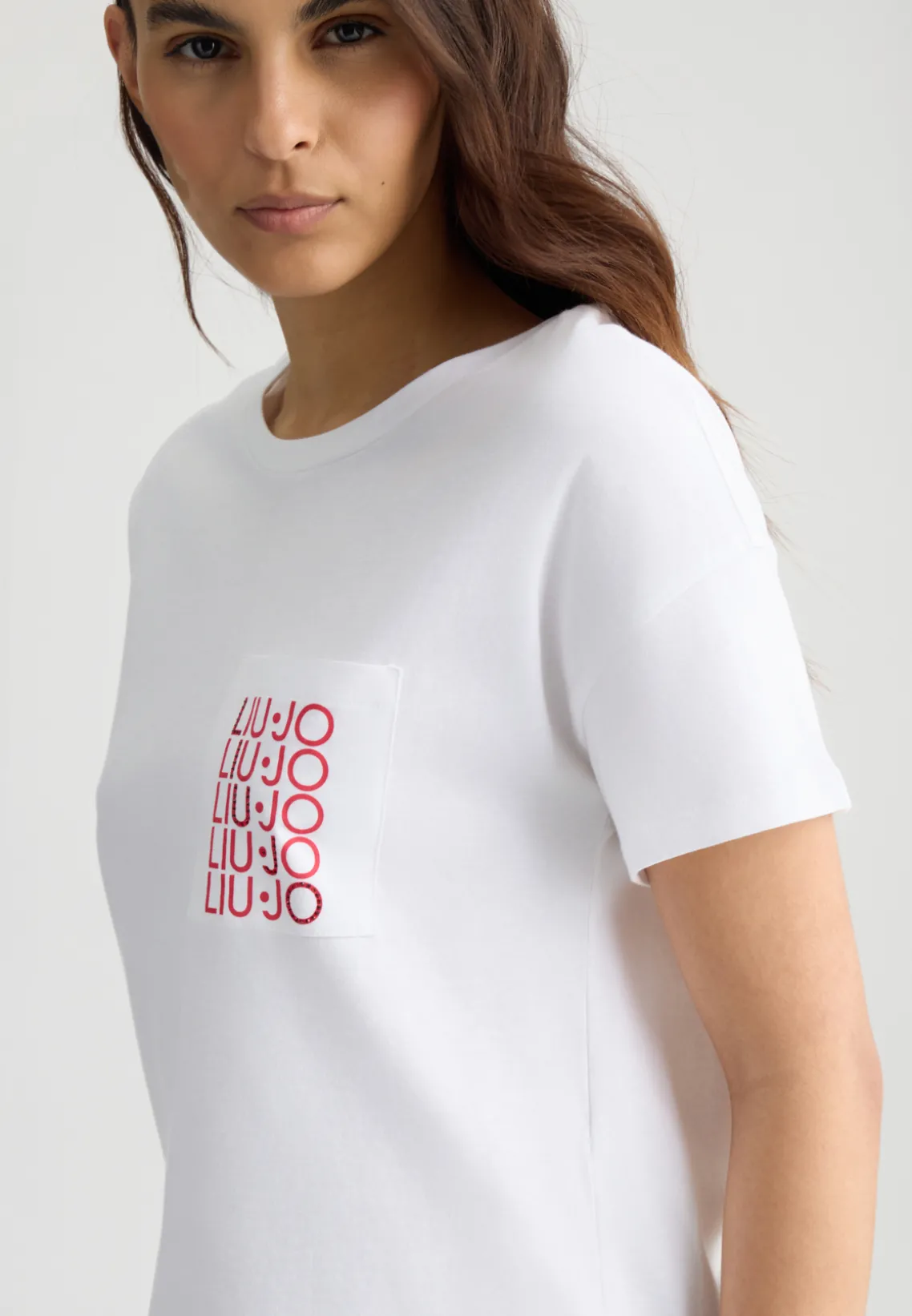 Liu Jo Camiseta con logotipo-Mujer Moda Baño|Camisetas Y Tops