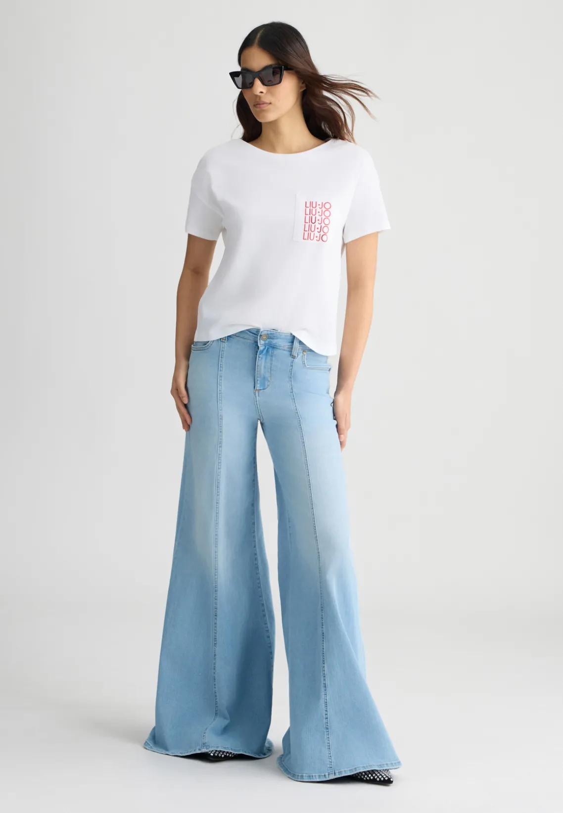 Liu Jo Camiseta con logotipo-Mujer Moda Baño|Camisetas Y Tops