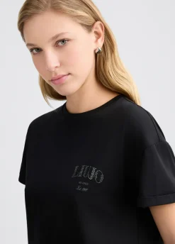 Liu Jo Camiseta con logotipo-Mujer Camisetas Y Tops