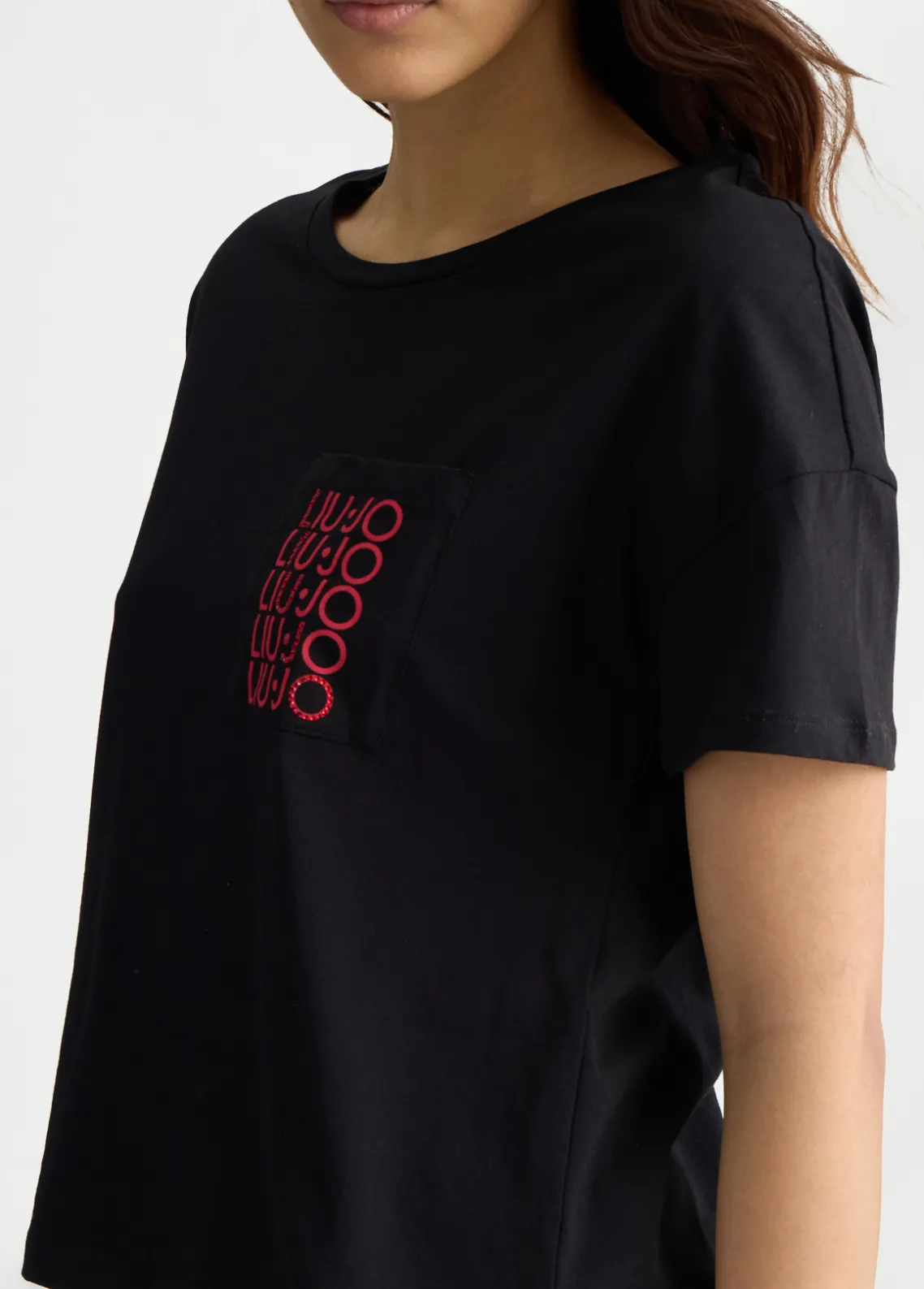 Liu Jo Camiseta con logotipo-Mujer Moda Baño|Camisetas Y Tops