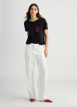 Liu Jo Camiseta con logotipo-Mujer Moda Baño|Camisetas Y Tops