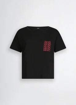 Liu Jo Camiseta con logotipo-Mujer Moda Baño|Camisetas Y Tops