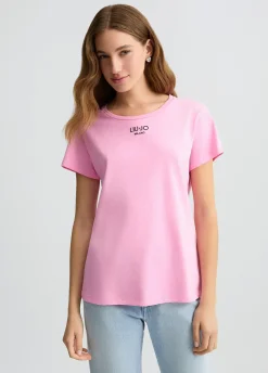 Liu Jo Camiseta con logotipo-Mujer Ropa Deportiva|Camisetas Y Tops