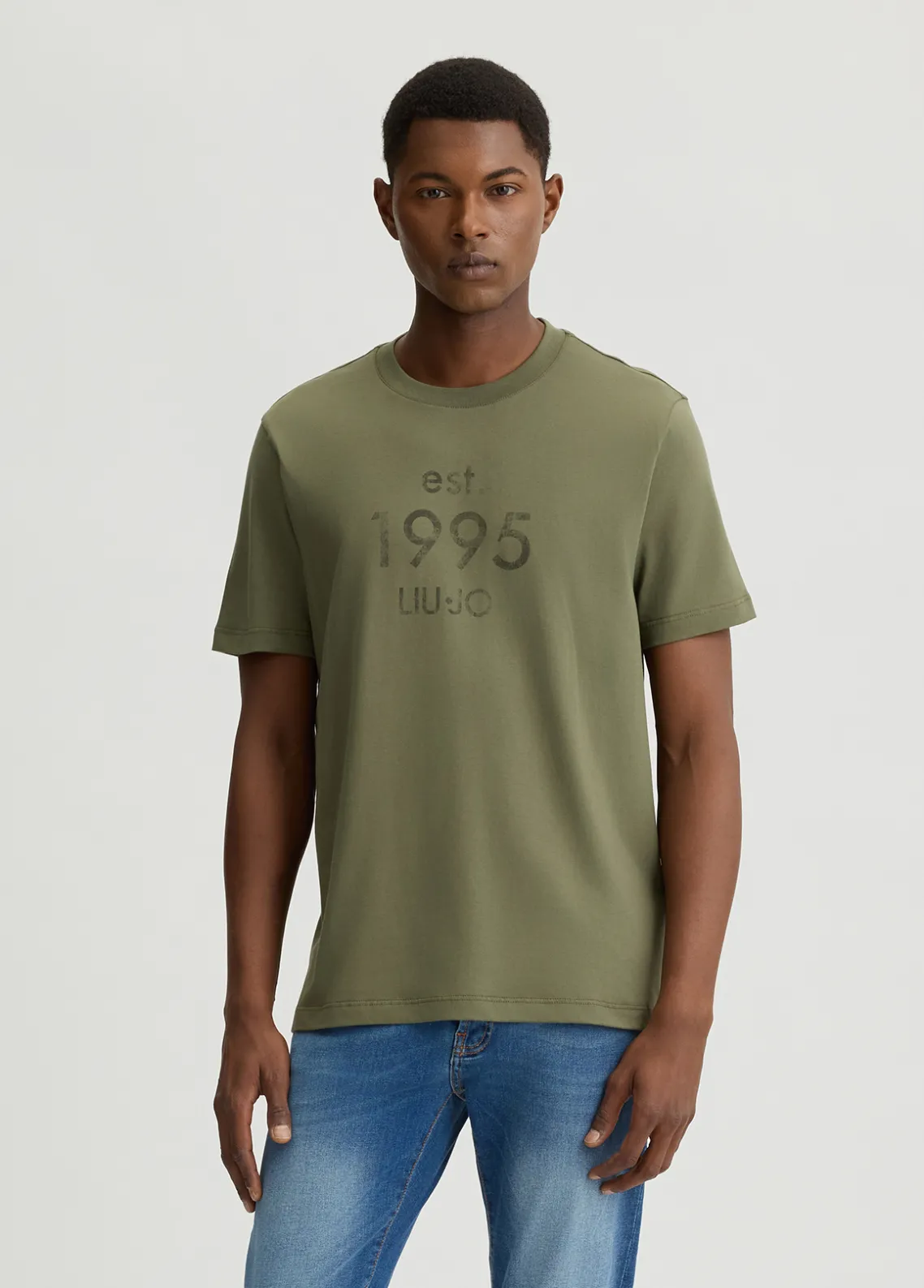 Liu Jo Camiseta con logotipo estampado-Hombre Polos Y Camisetas