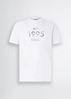 Liu Jo Camiseta con logotipo estampado-Hombre Polos Y Camisetas