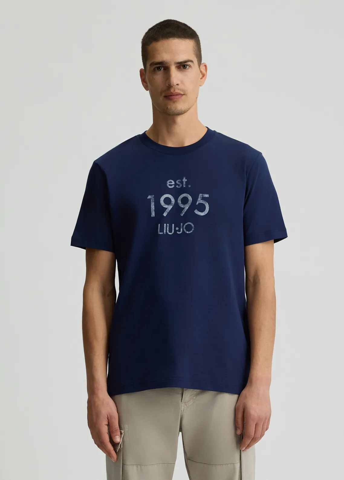 Liu Jo Camiseta con logotipo estampado-Hombre Polos Y Camisetas