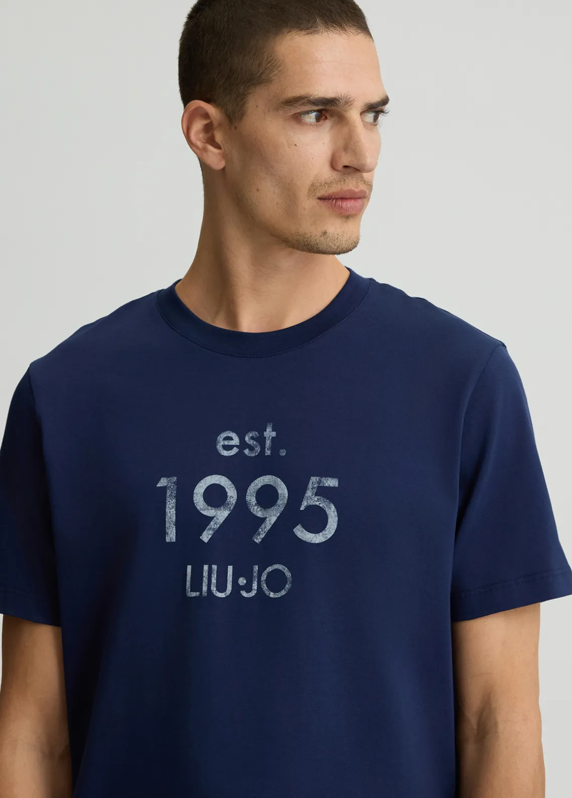 Liu Jo Camiseta con logotipo estampado-Hombre Polos Y Camisetas