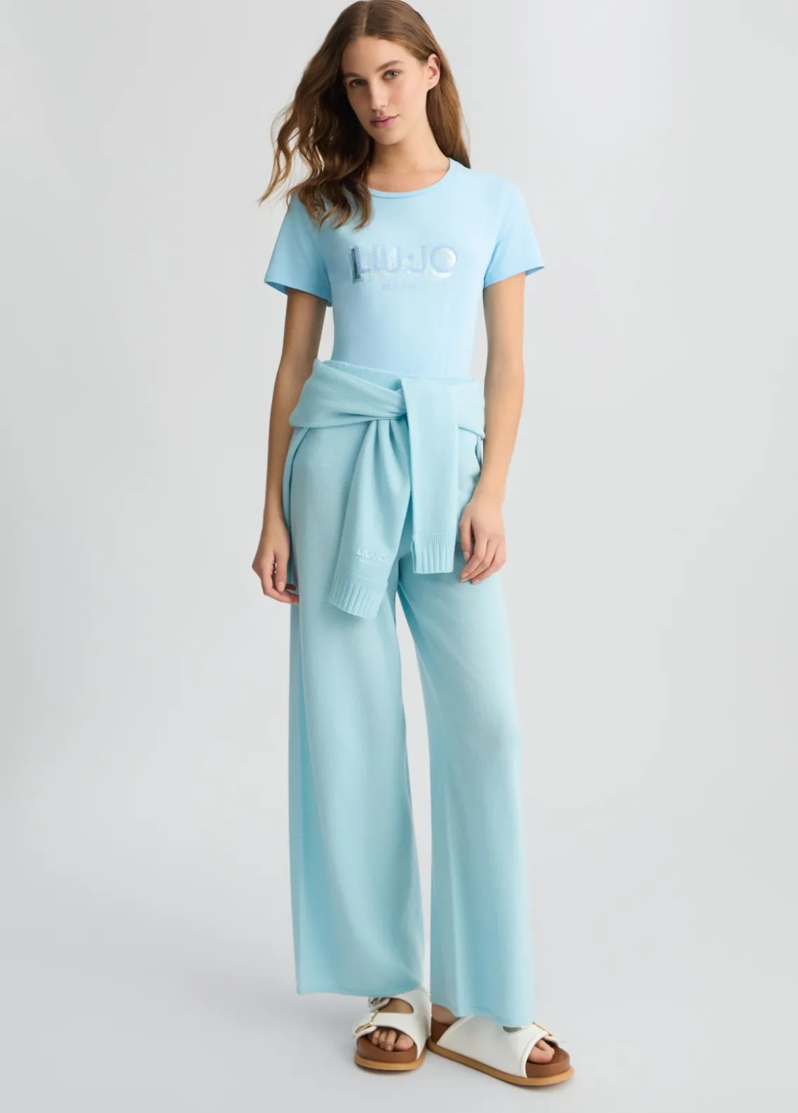 Liu Jo Camiseta con logotipo y strass-Mujer Camisetas Y Tops