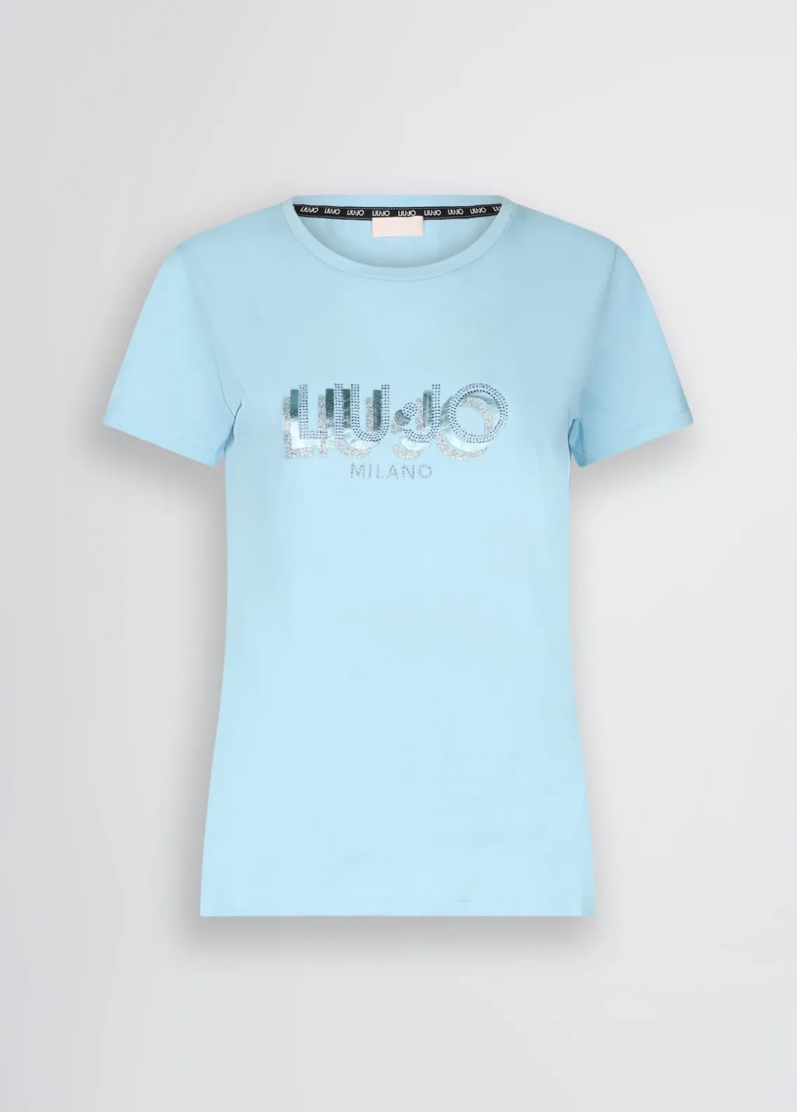 Liu Jo Camiseta con logotipo y strass-Mujer Camisetas Y Tops