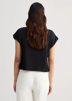 Liu Jo Camiseta con logotipo y strass-Mujer Moda Baño|Camisetas Y Tops
