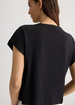 Liu Jo Camiseta con logotipo y strass-Mujer Moda Baño|Camisetas Y Tops