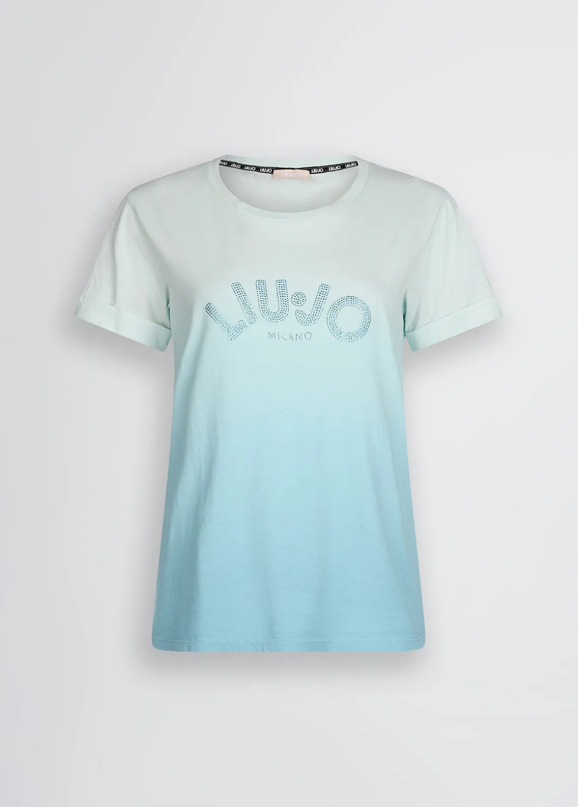 Liu Jo Camiseta con logotipo y strass-Mujer Ropa Deportiva