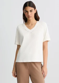 Liu Jo Camiseta con logotipo y strass-Mujer Ropa Deportiva|Camisetas Y Tops