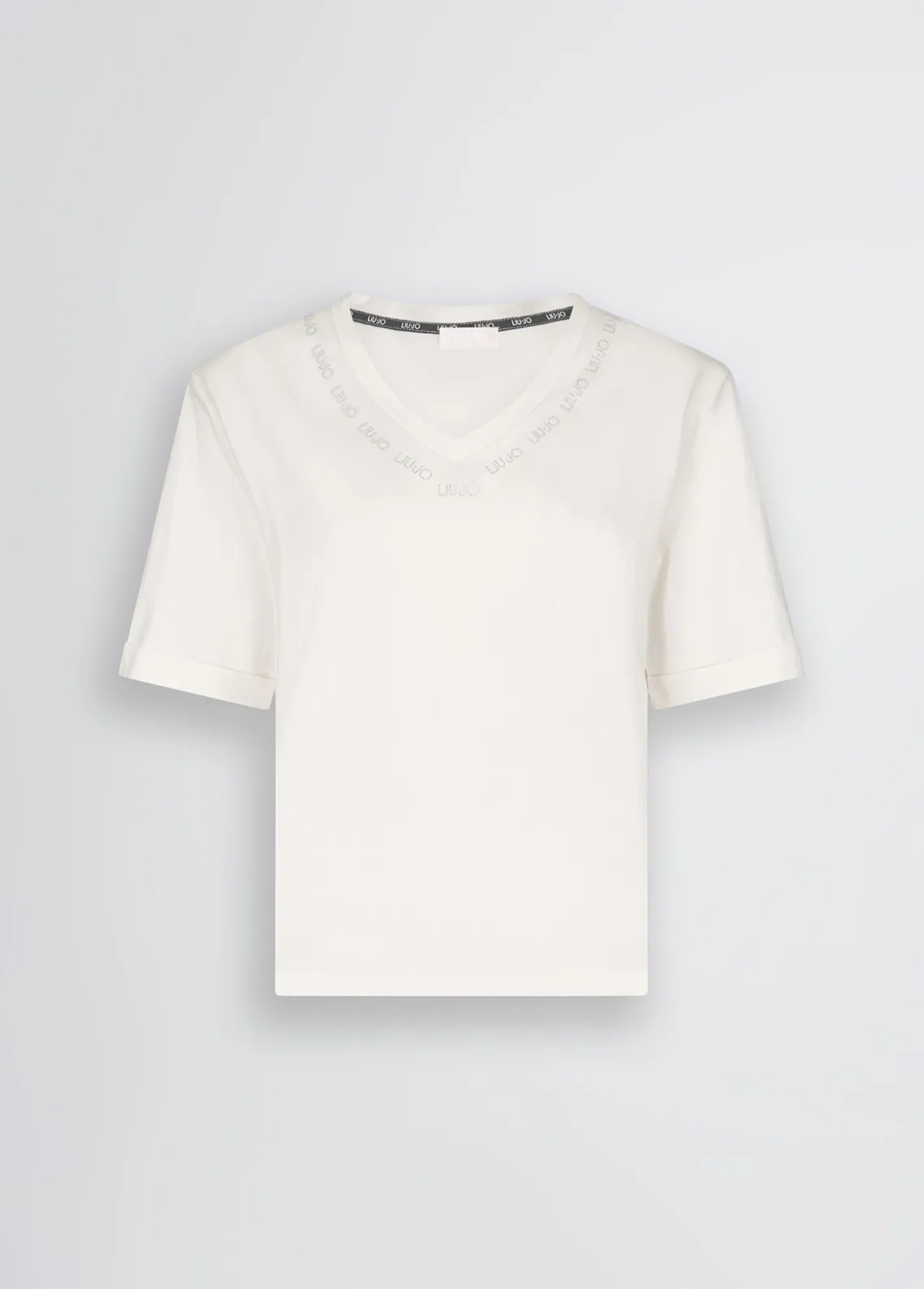 Liu Jo Camiseta con logotipo y strass-Mujer Ropa Deportiva|Camisetas Y Tops
